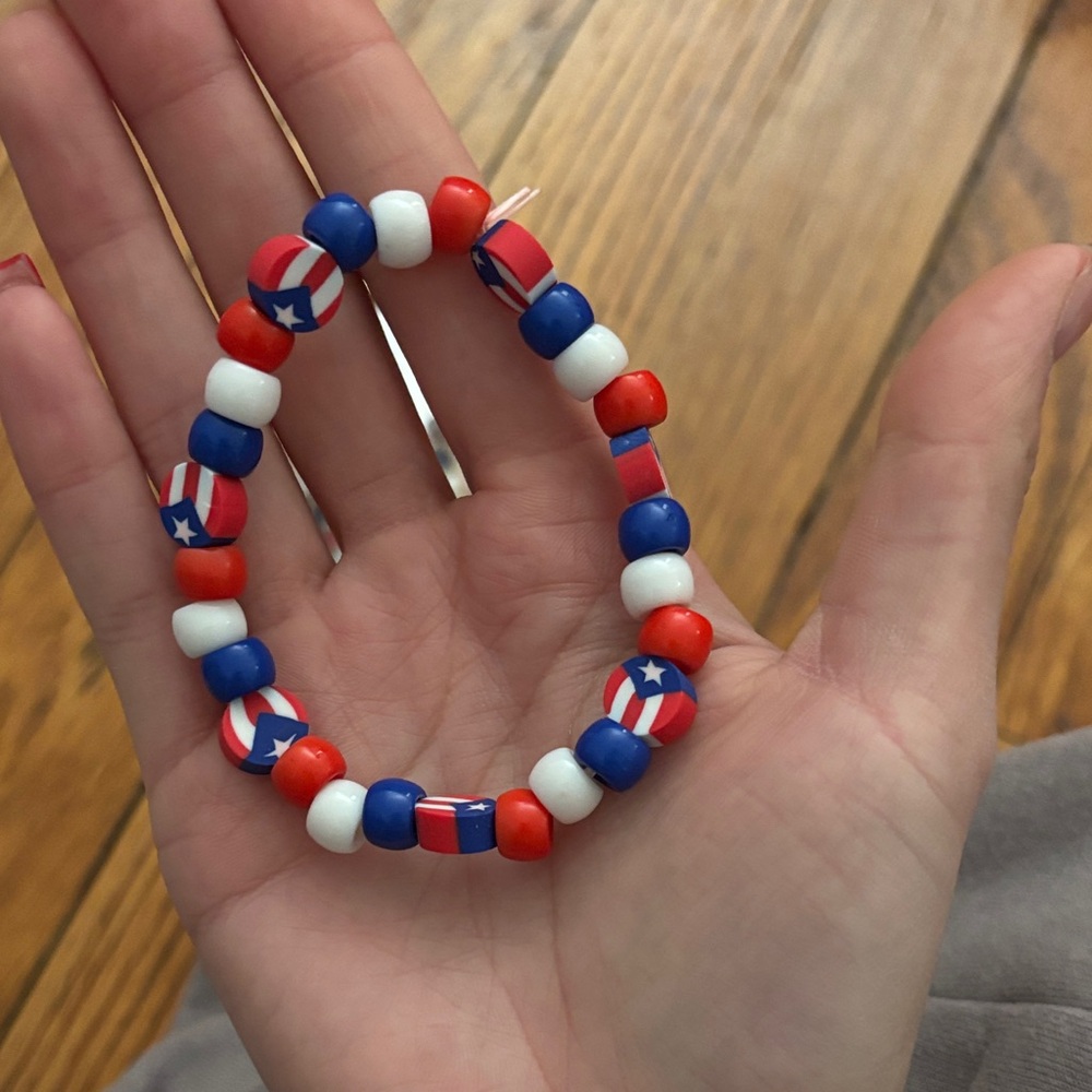 Patriotic Beaded Bracelet